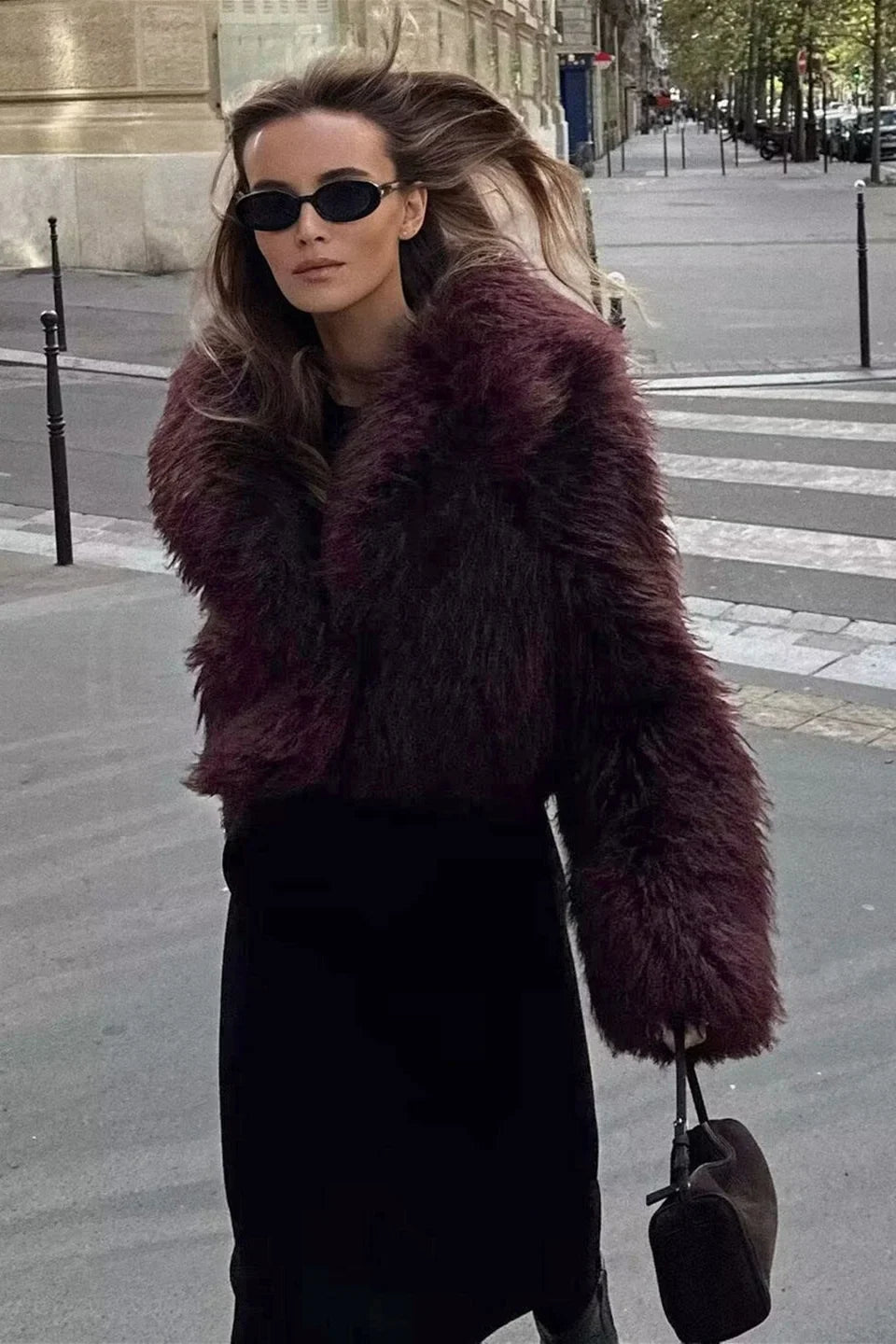 Modern Lapel Fur Jacket