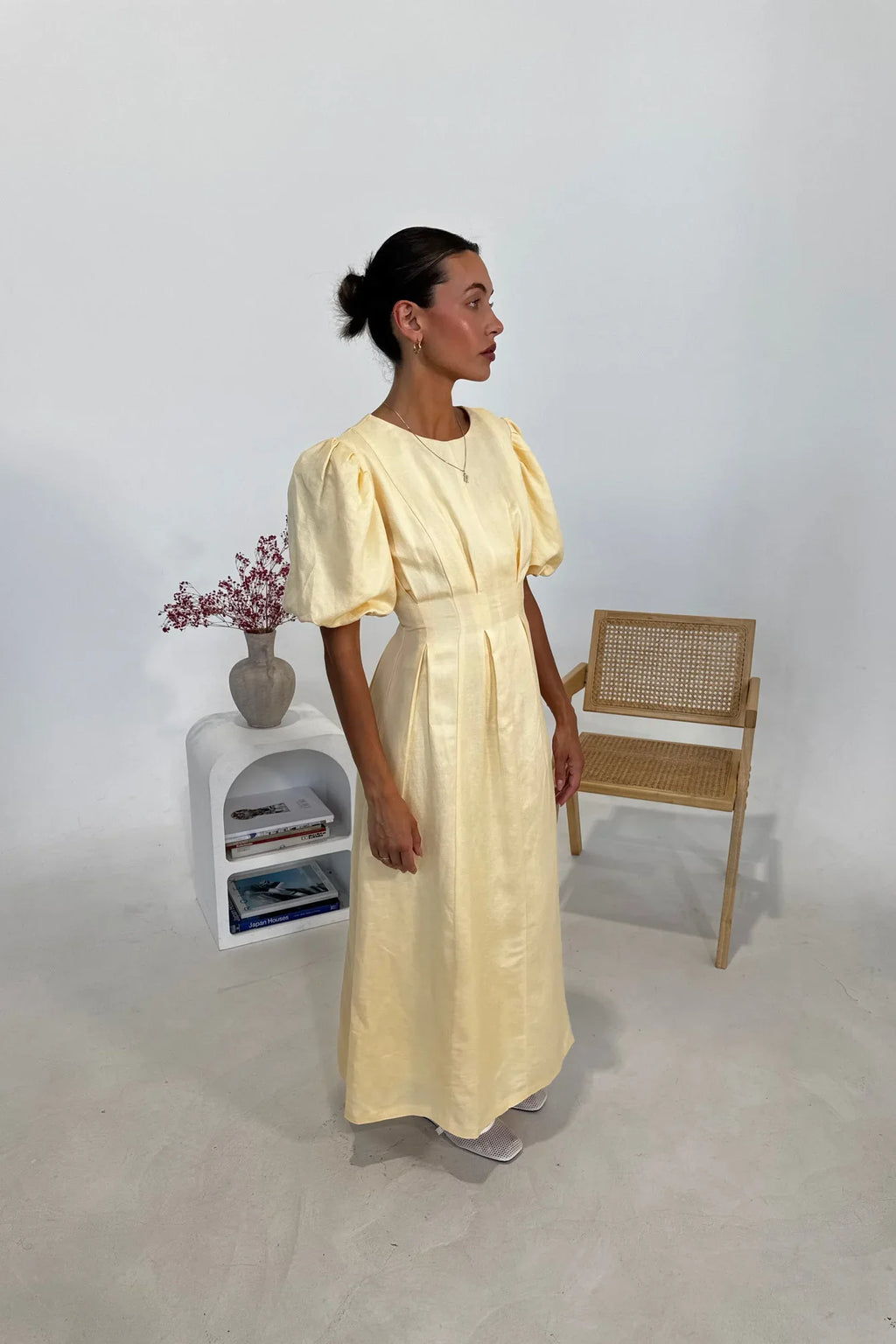 Butter Yellow Air Maxi-Length Dress