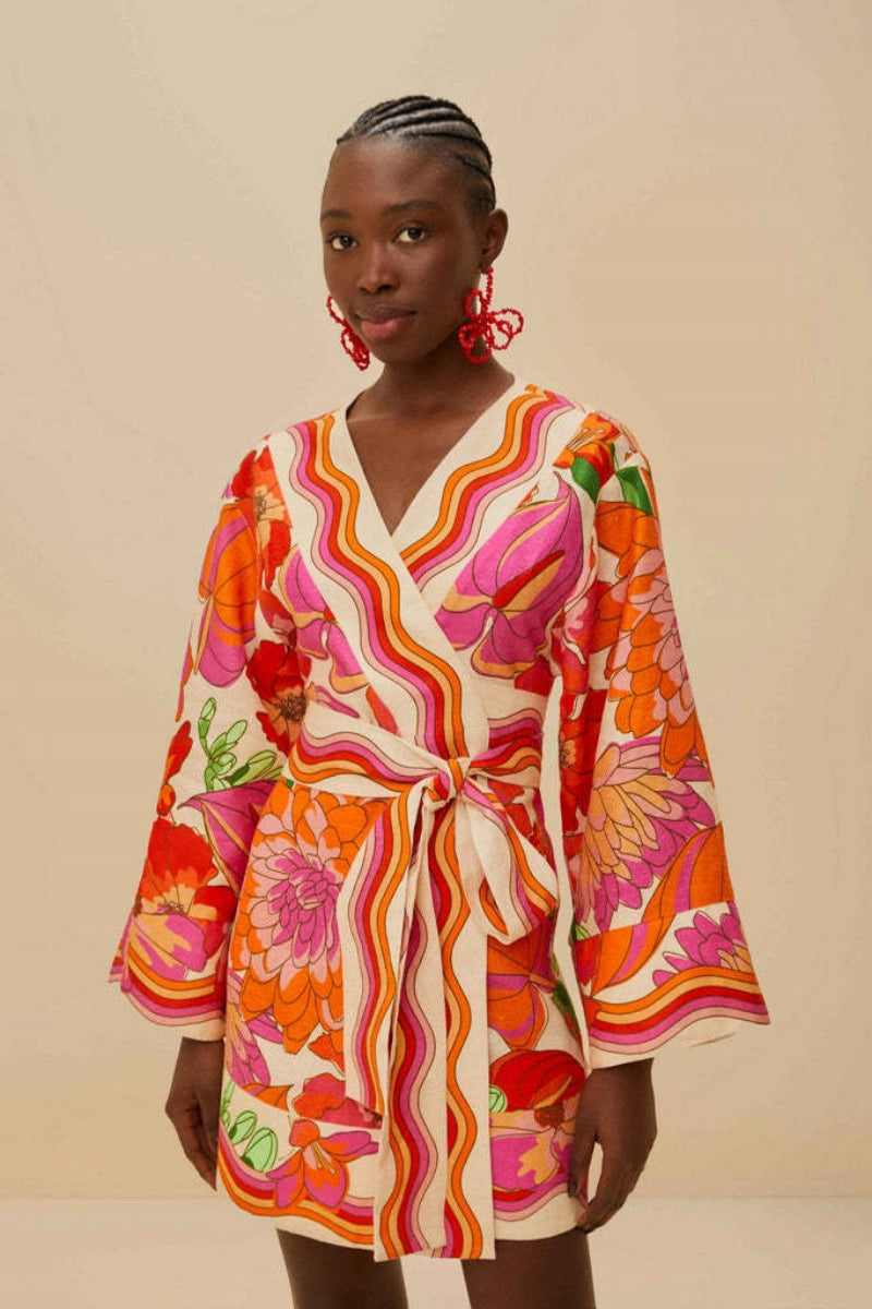 Relaxed Belted Linen Dress