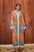Modern Long-Sleeve Linen Waist Dress