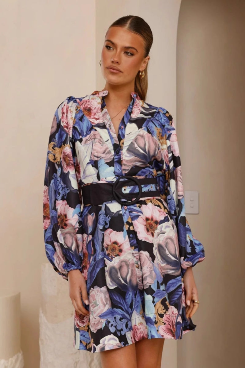 Relaxed Wrap Belted Dress