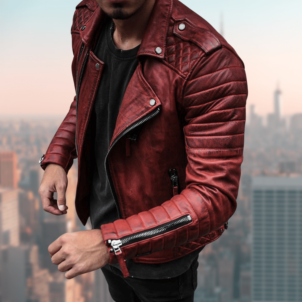 Water-Resistant Vegan Leather Vest