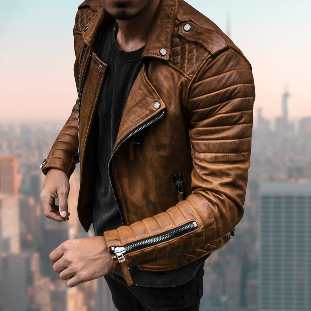 Water-Resistant Vegan Leather Vest