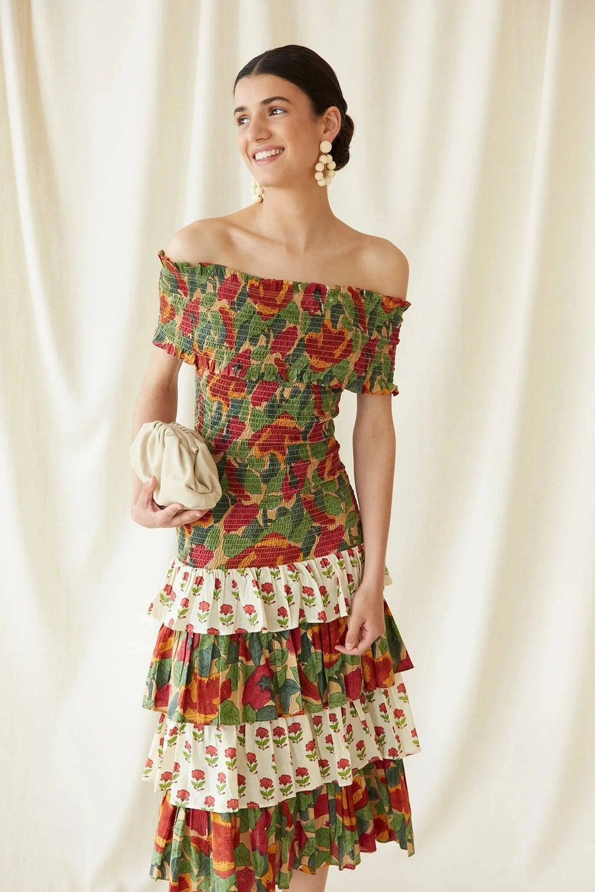 Multicolor May Midi-Length Dress
