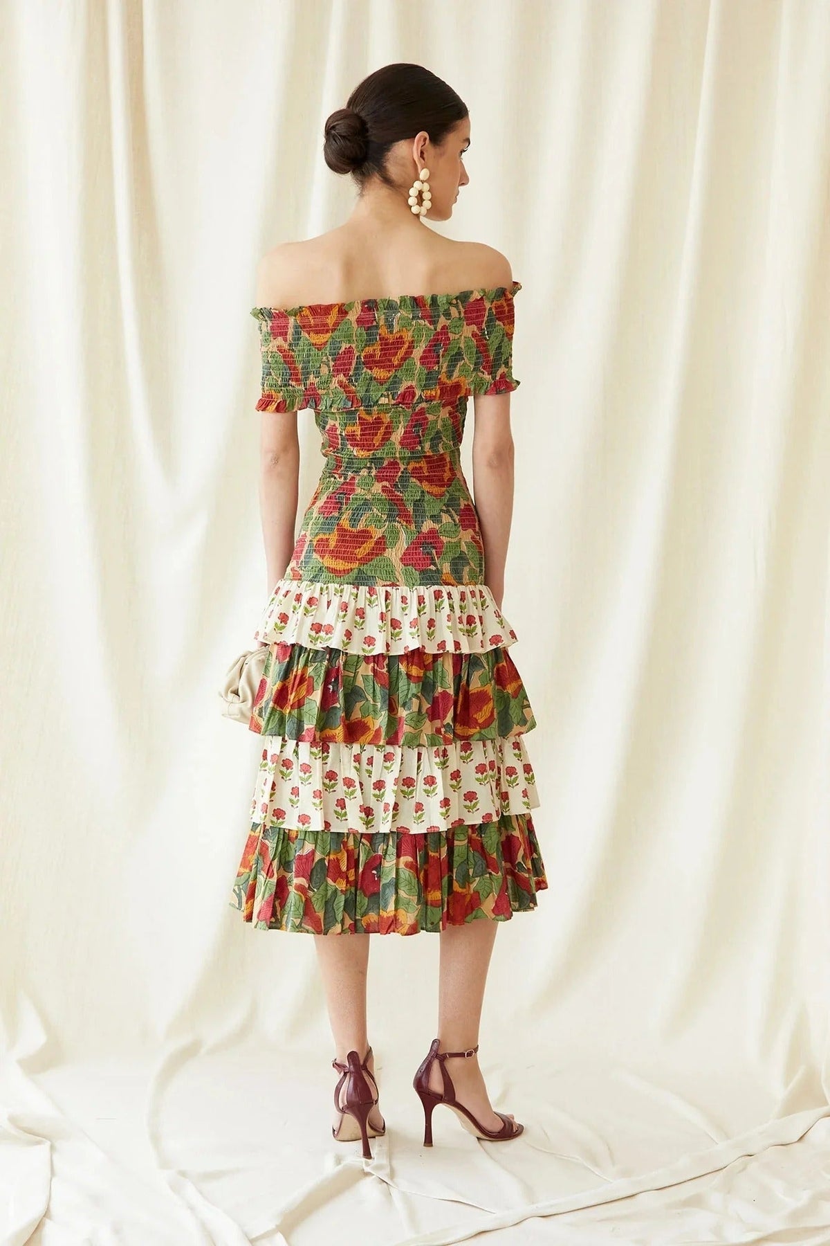 Multicolor May Midi-Length Dress