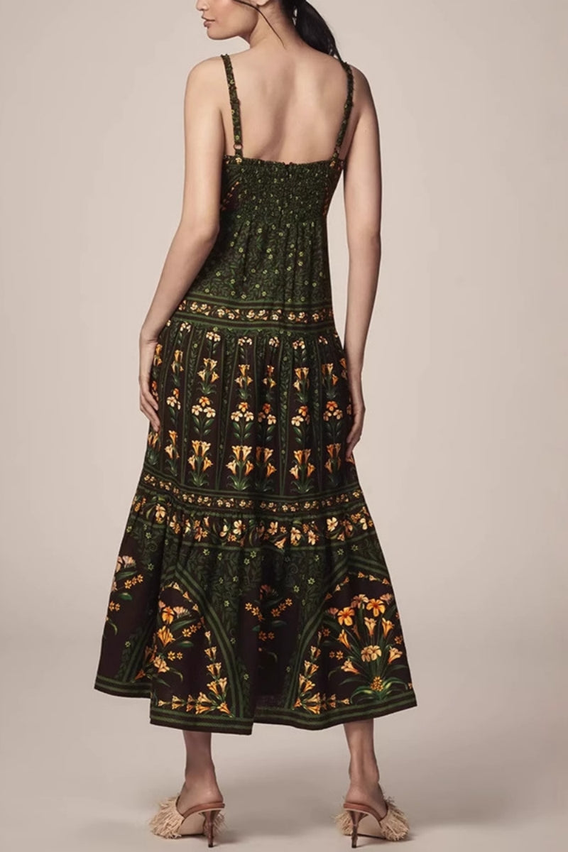 Strappy Sleeveless Midi-Length Dress