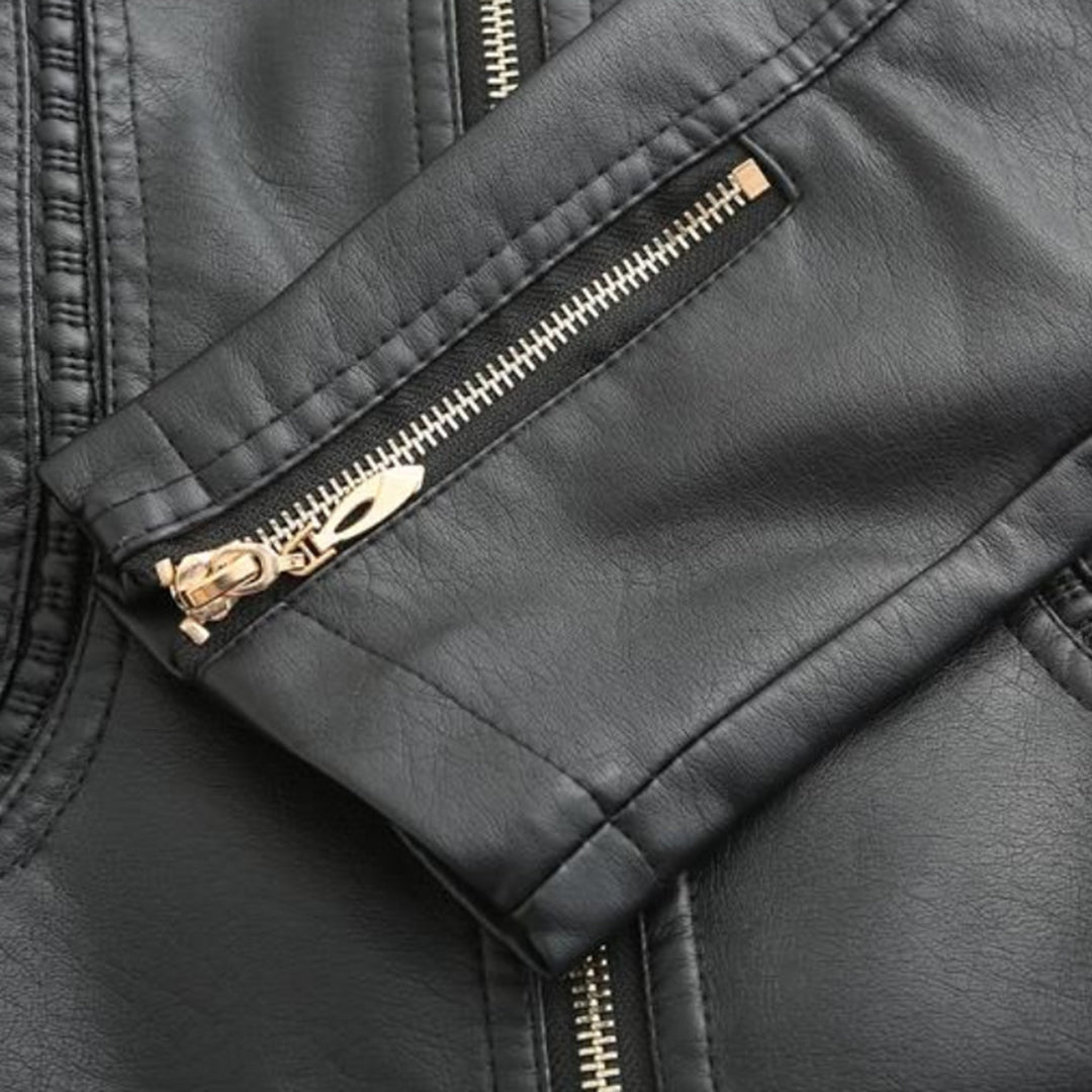 Stylish Leather Jacket with a Timeless Design