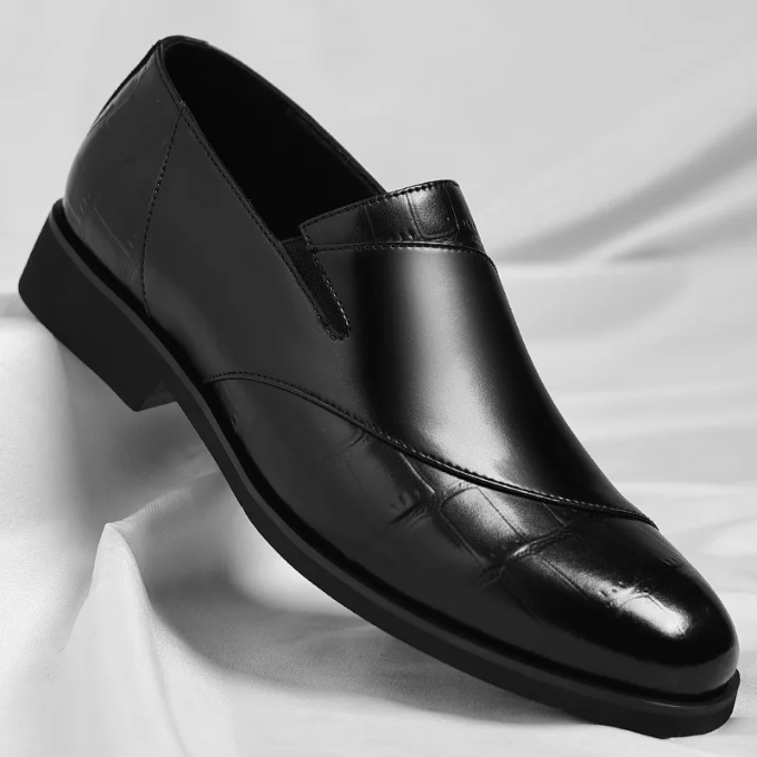Casual Polished Leather Loafers