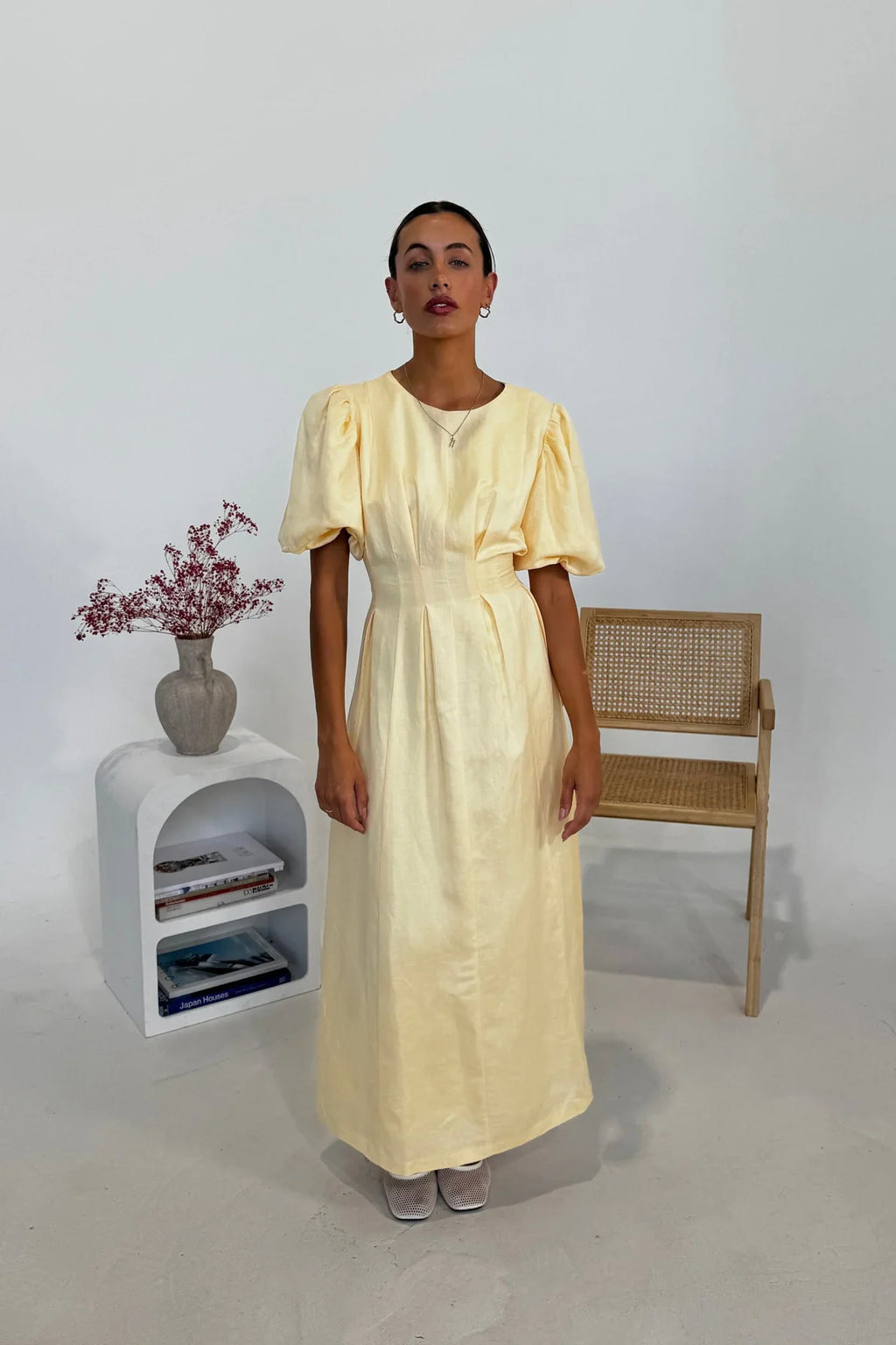 Butter Yellow Air Maxi-Length Dress