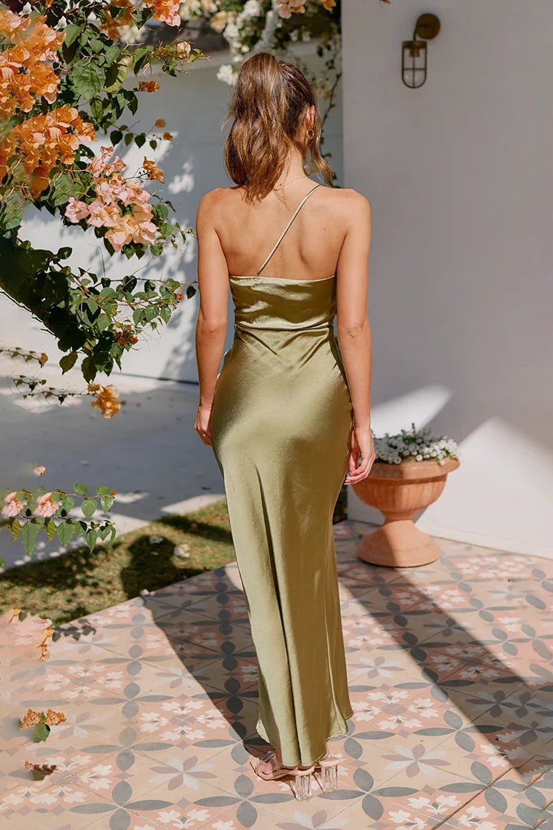 Margot Maxi-Length Dress - Olive