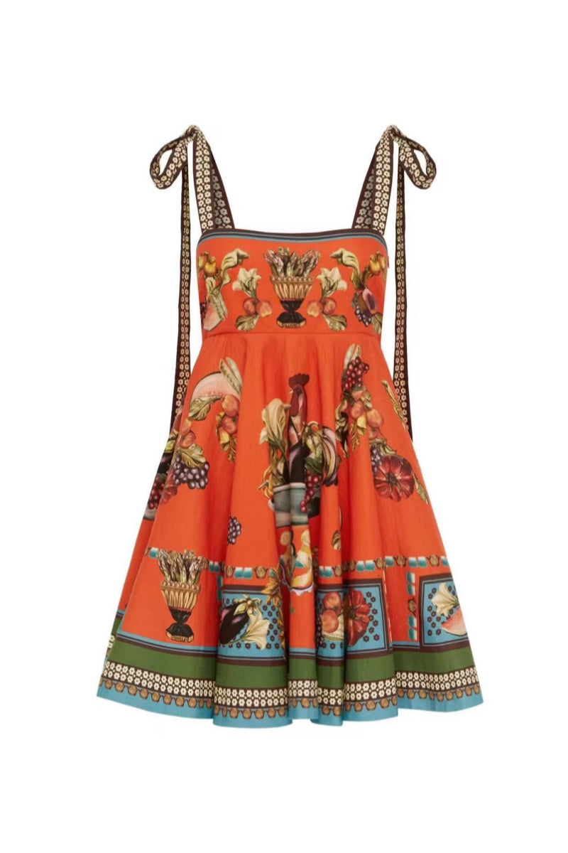 Adjustable Strap Midi-Length Dress
