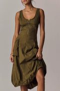 Daily Practice Fastpack Bubble-Hem Midi-Length Dress