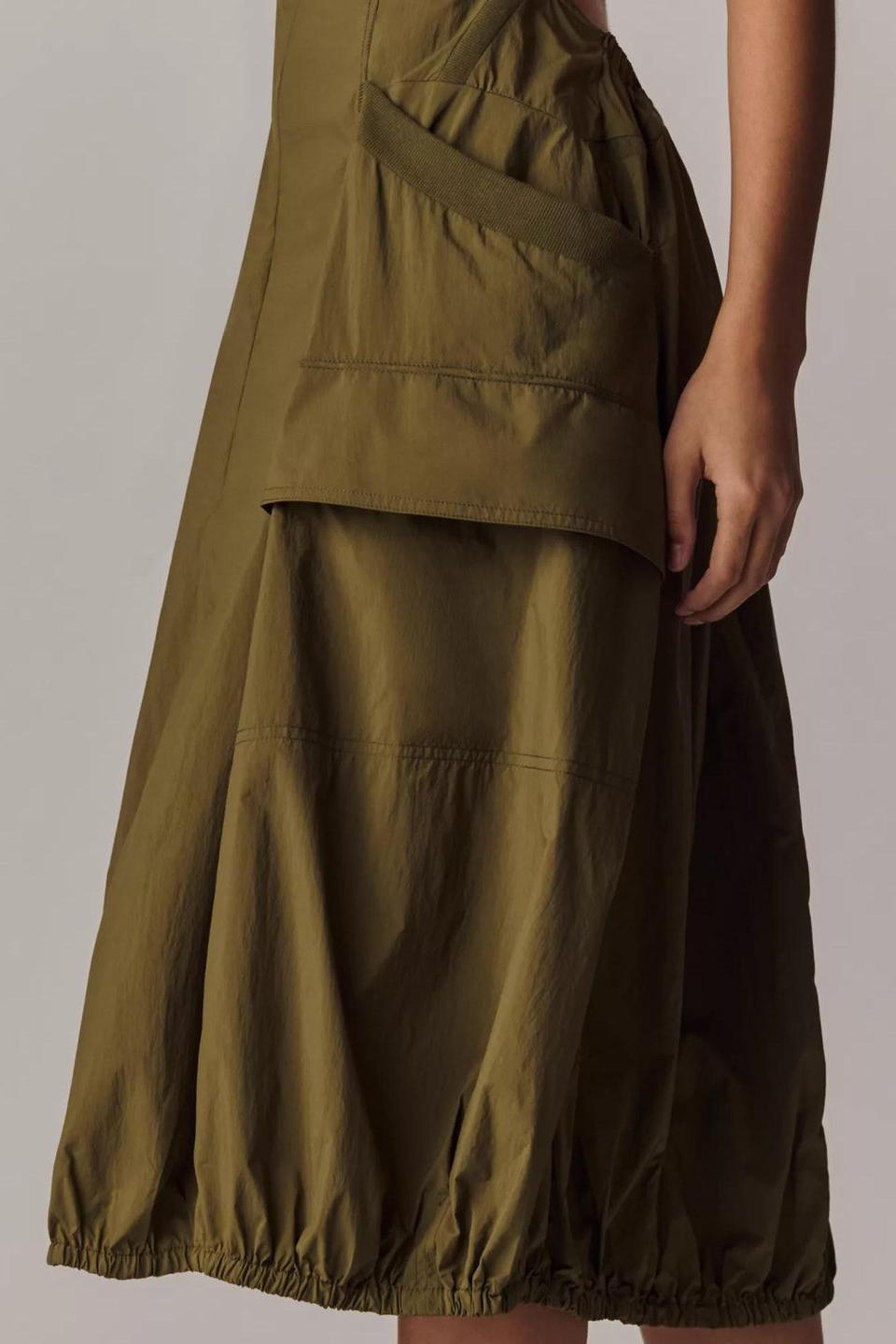 Daily Practice Fastpack Bubble-Hem Midi-Length Dress