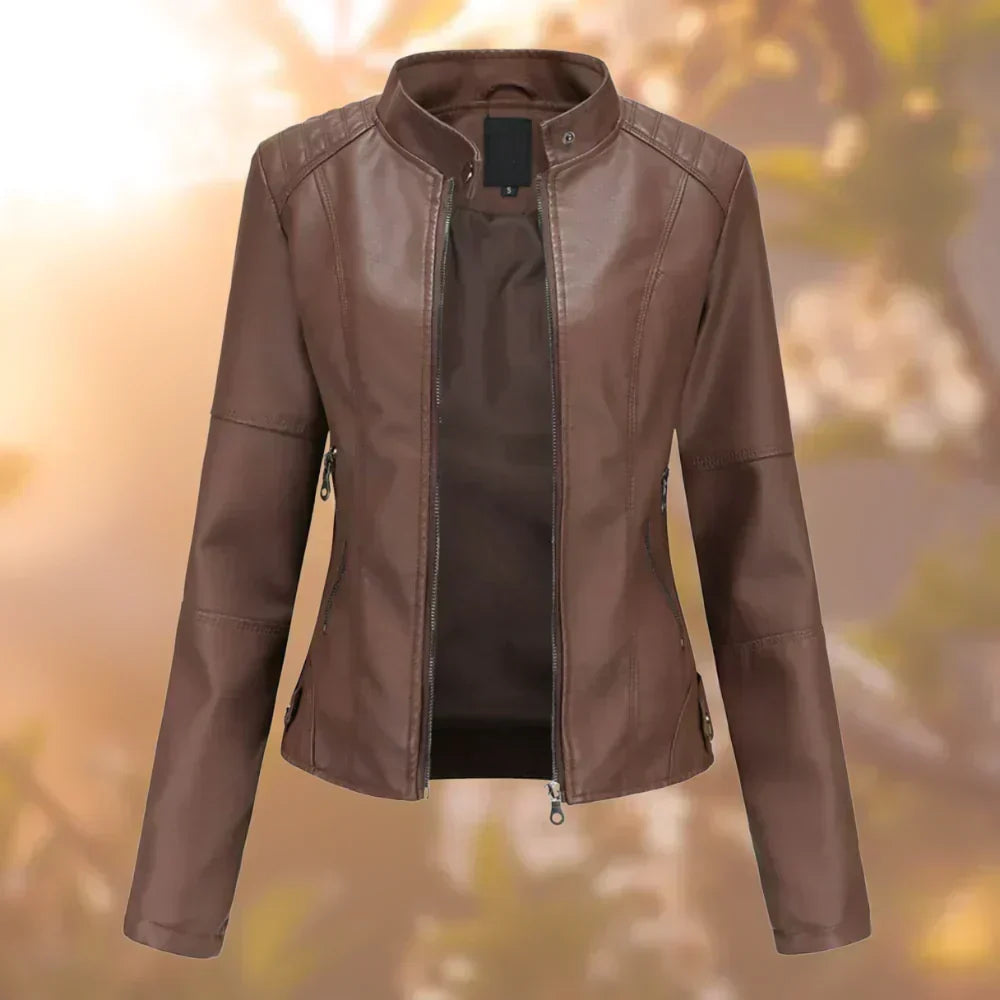 Stylish Leather Jacket with a Bold Look