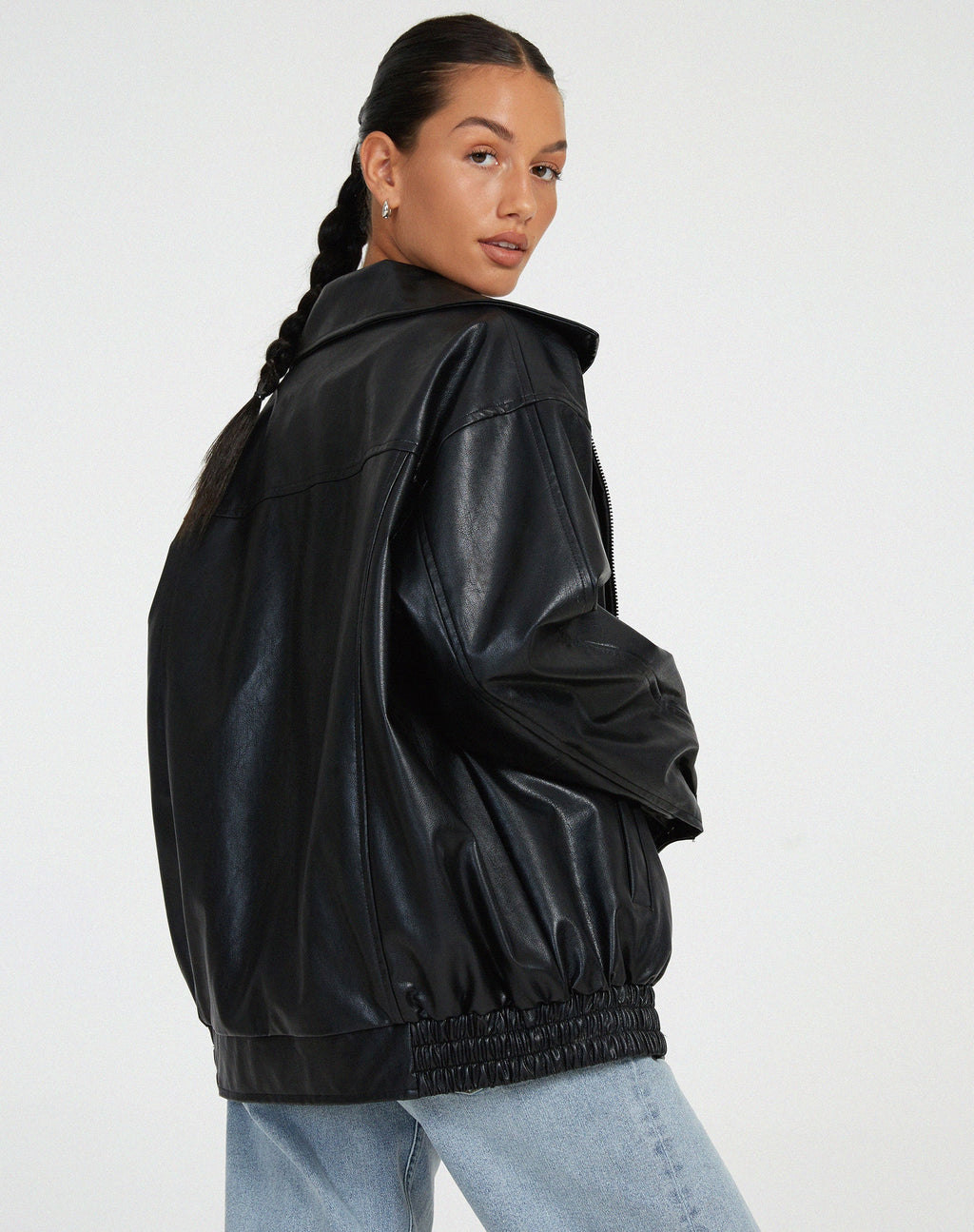 Modern Oversized Leather Jacket