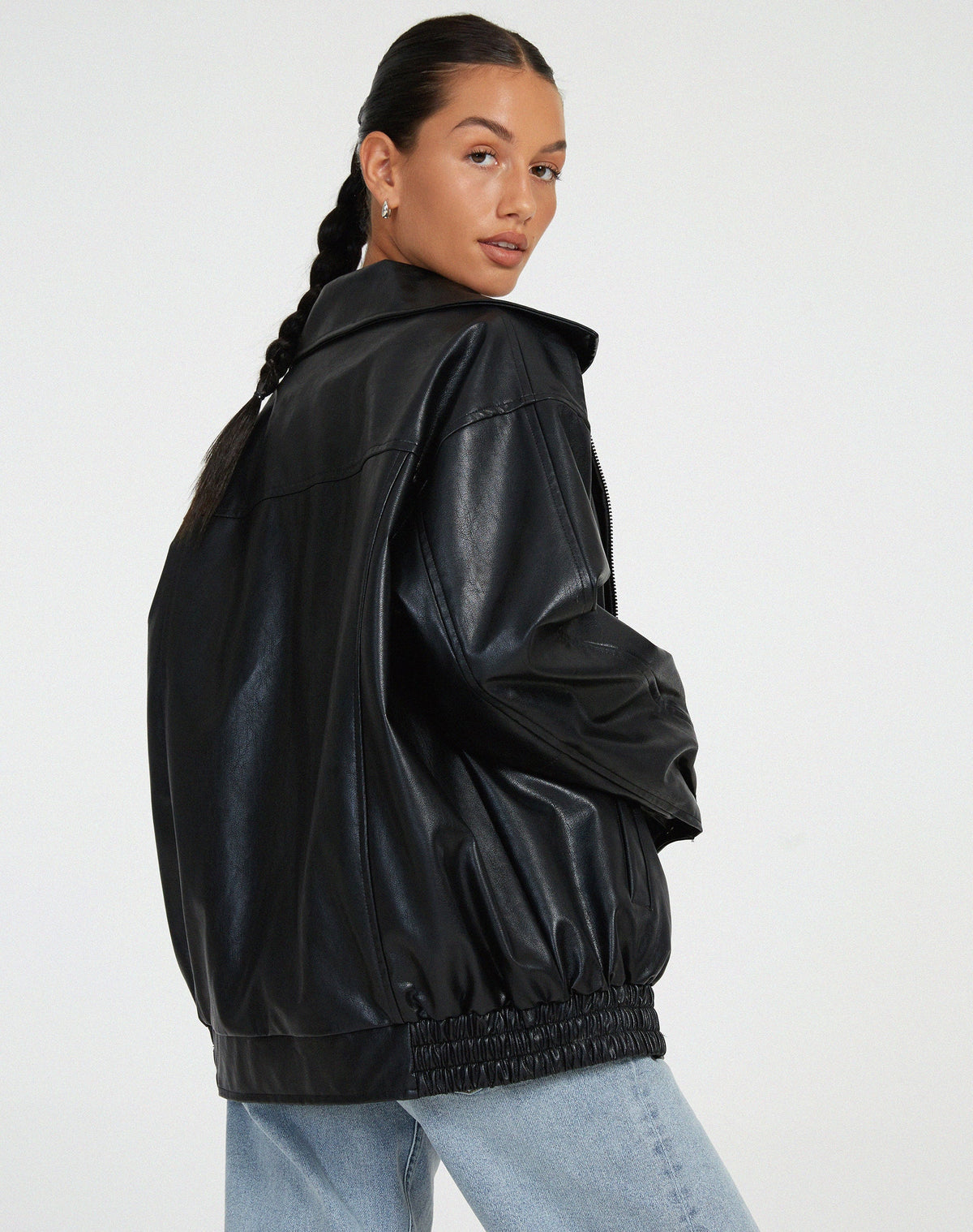 Modern Oversized Leather Jacket