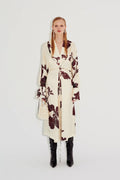 Modern Origami Print Kimono Dress