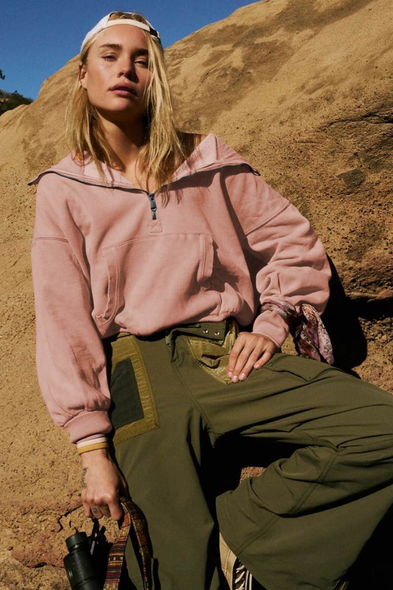Modern Fern Pocketed Hoodie Lightweight Jacket - Crepe
