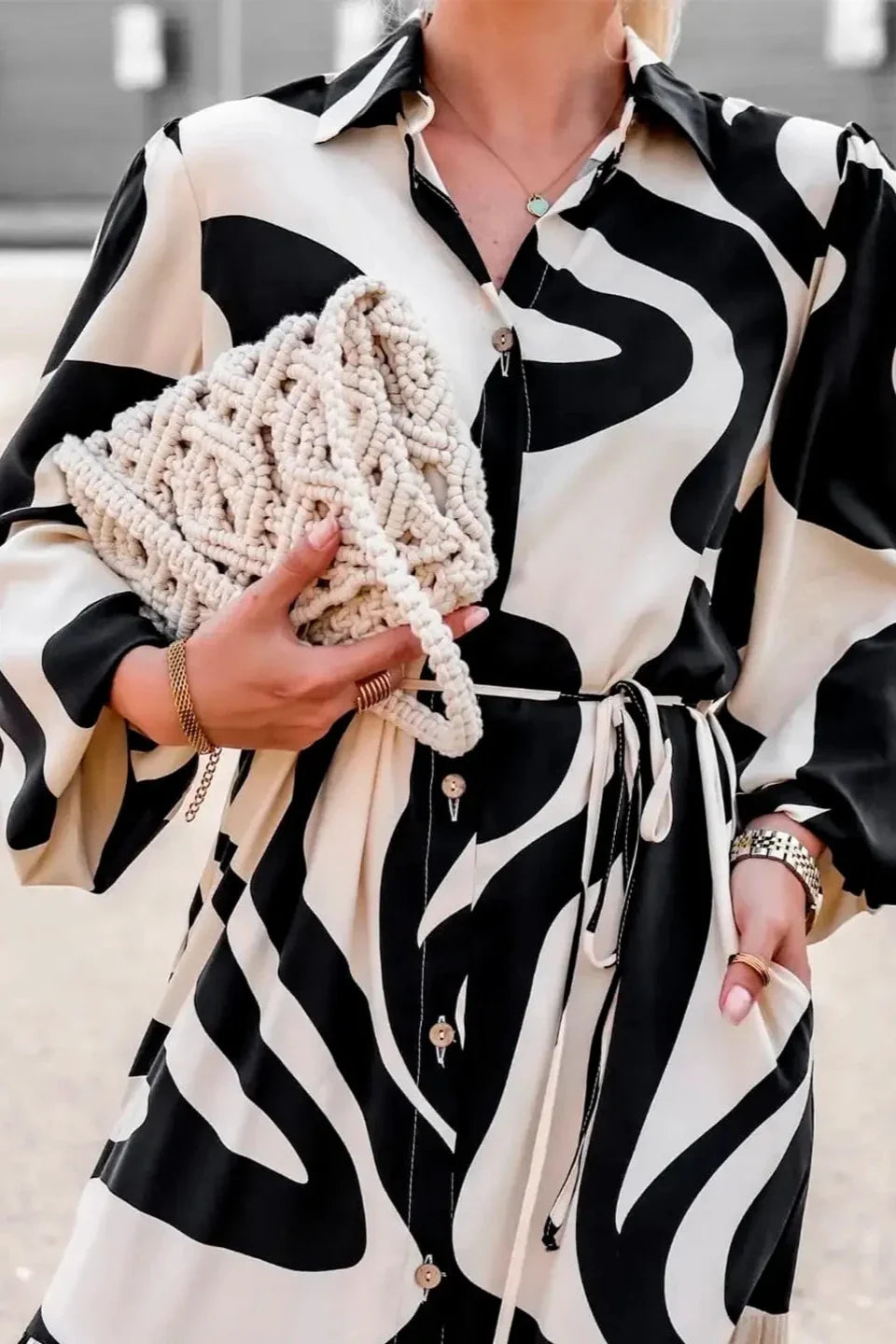 Effortless Stylish Print Maxi-Length Dress