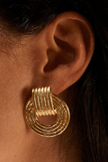 Statement Elvire Round Earrings