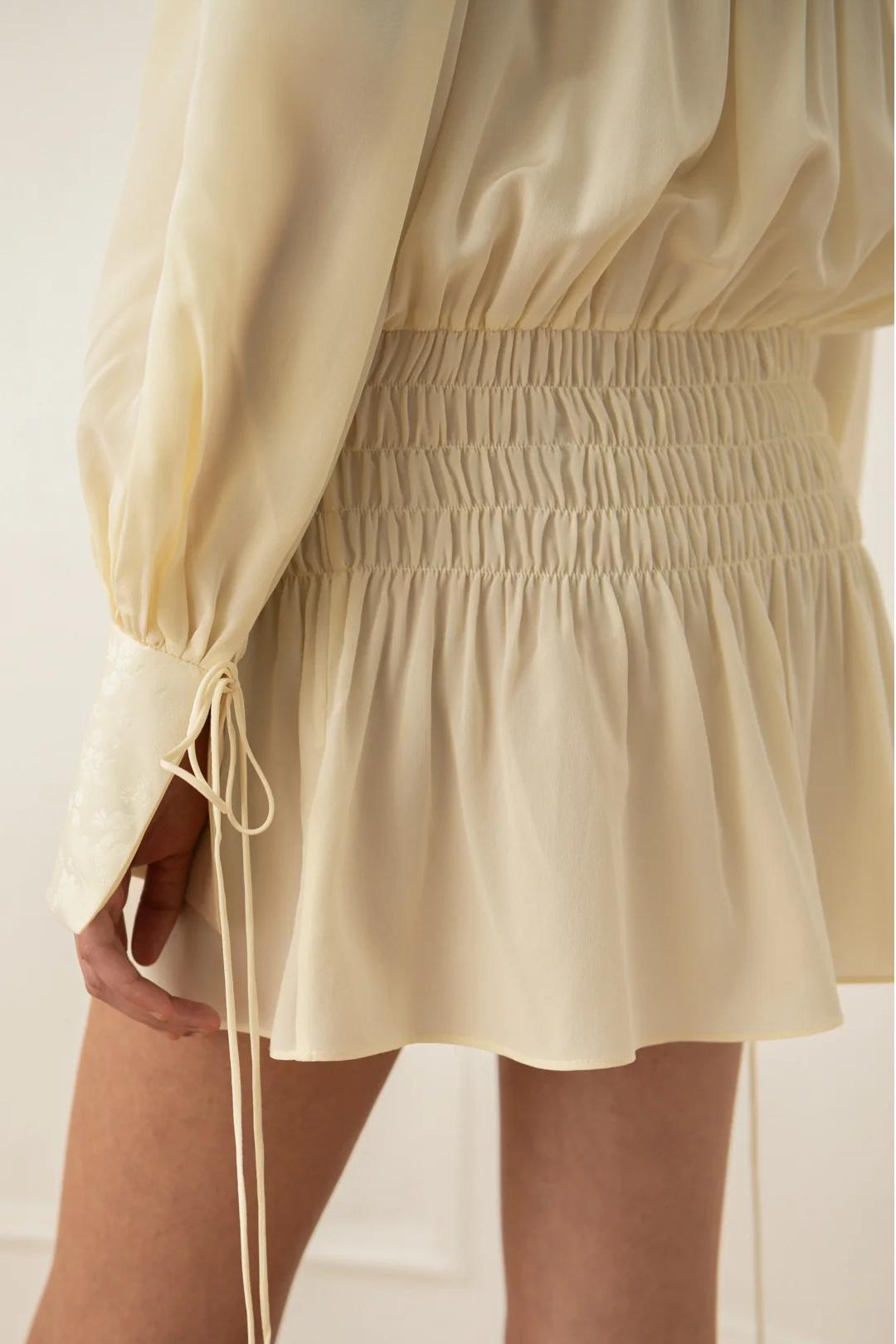 Creamy Off-Shoulder Dress