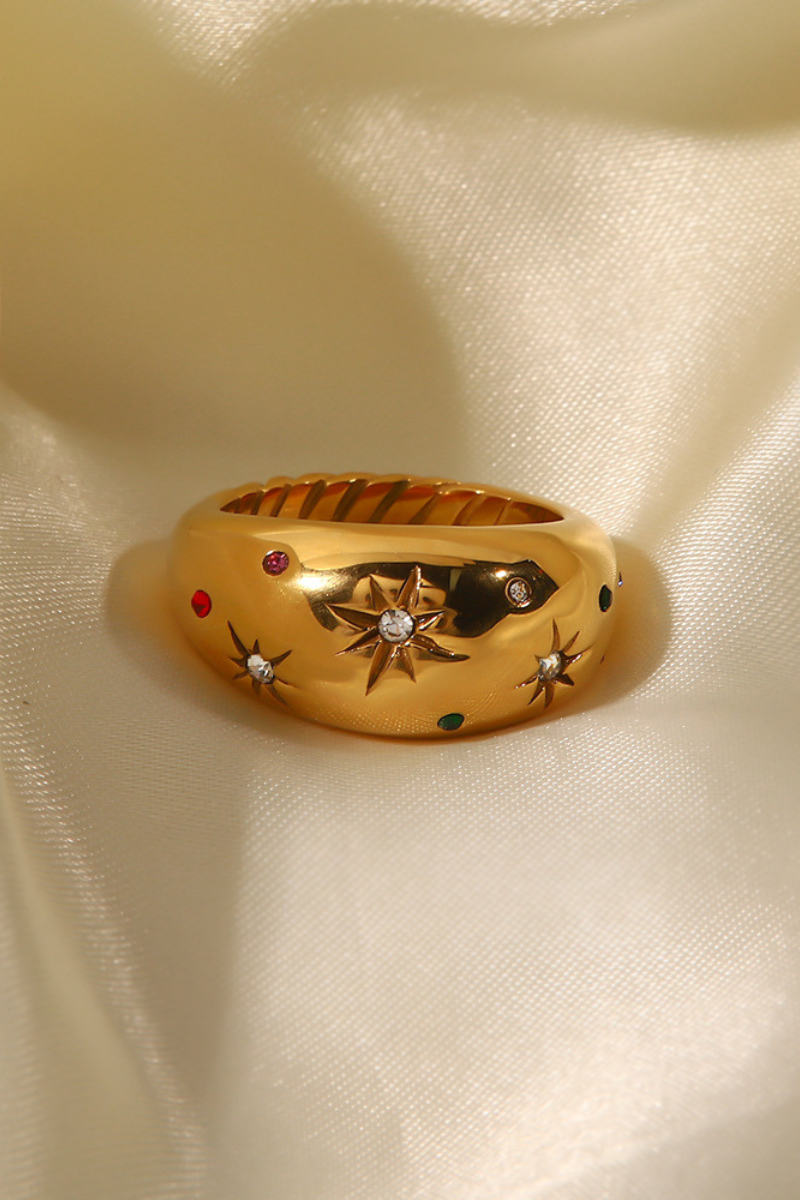 Euphrasie Sun Crystal-Detail Ring