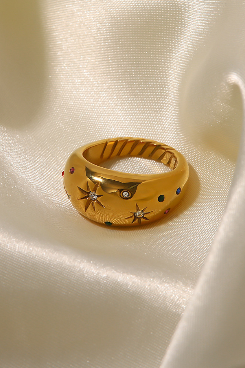 Euphrasie Sun Crystal-Detail Ring