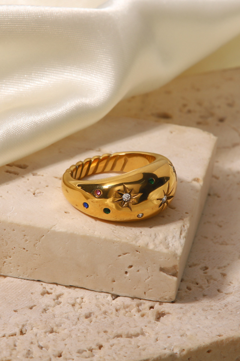 Euphrasie Sun Crystal-Detail Ring