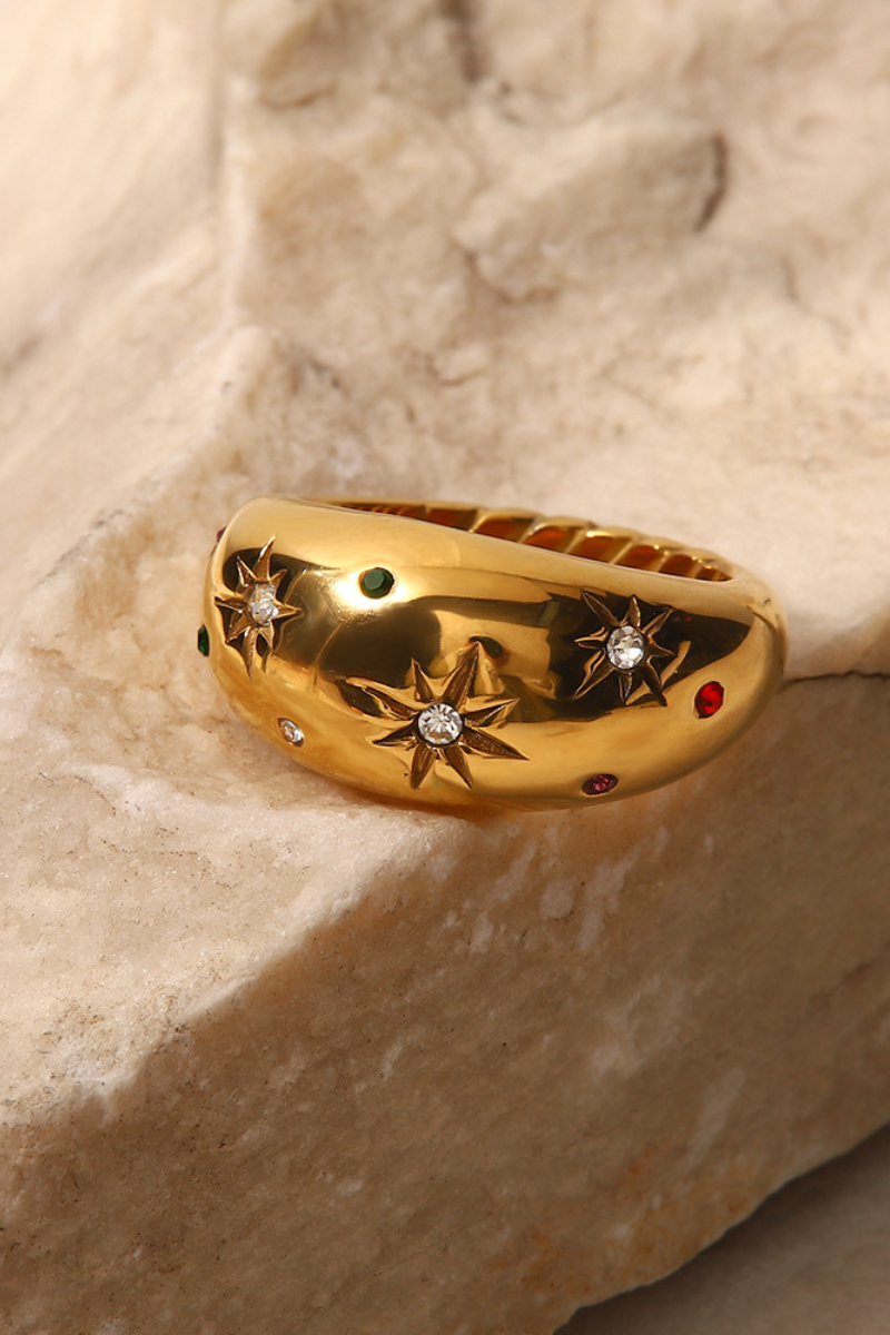 Euphrasie Sun Crystal-Detail Ring