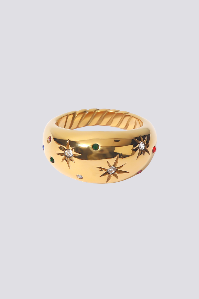 Euphrasie Sun Crystal-Detail Ring