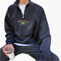 Sweater with Zip Front
