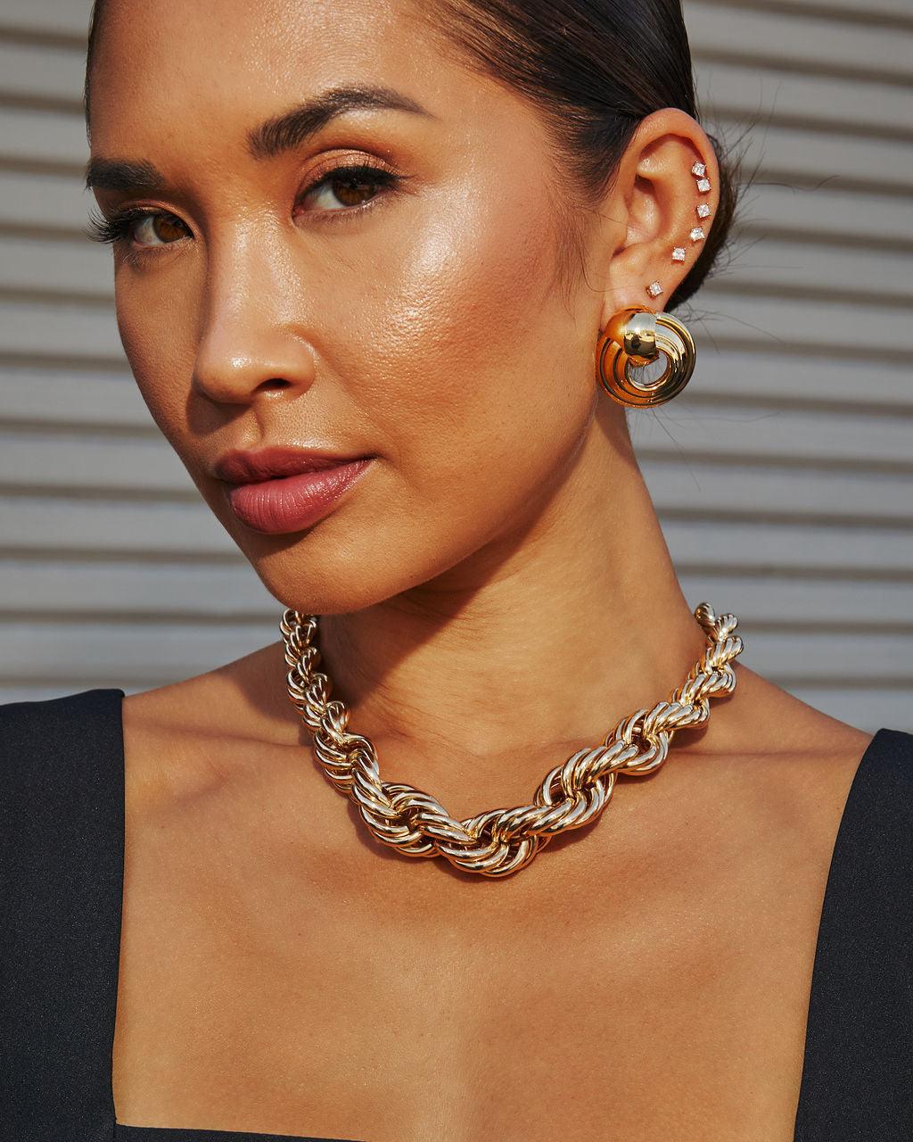 Statement Rope You In Chunky Twisted Necklace