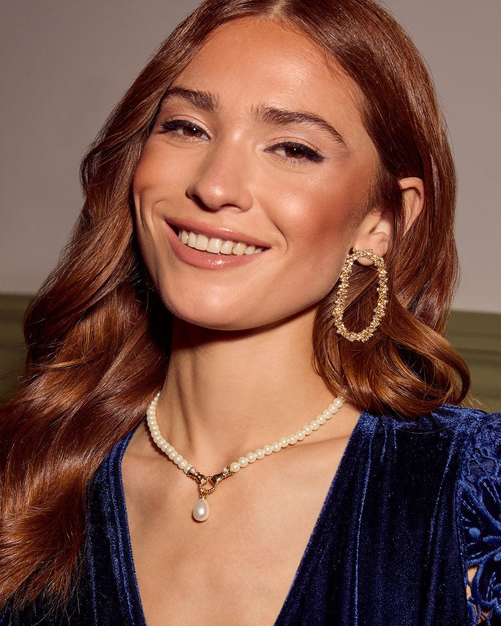Statement Bernice Pearl Pendant Necklace