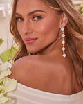 Statement Silvia Embellished Drop Earrings