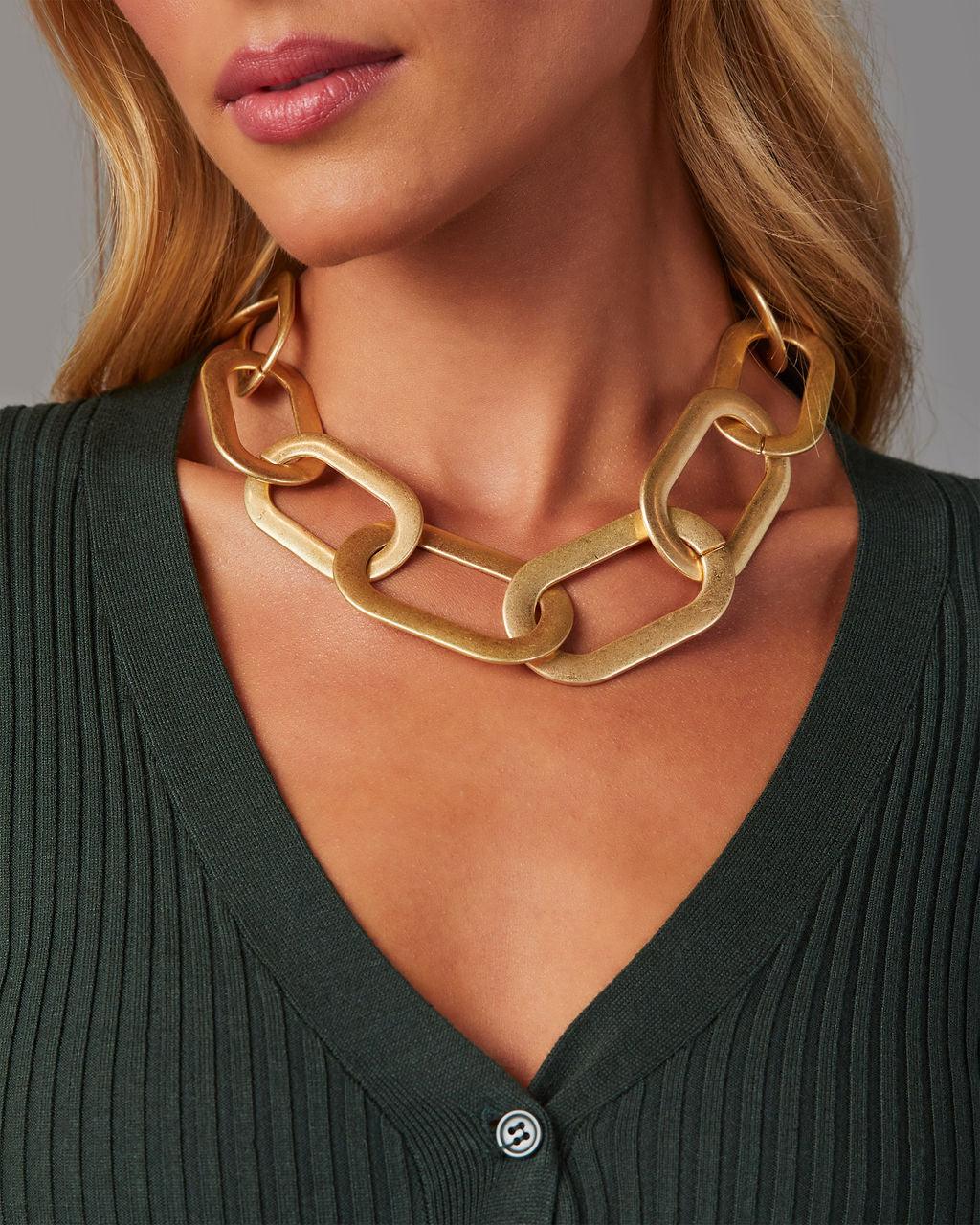 Statement Sophina Oversized Chain Link Necklace
