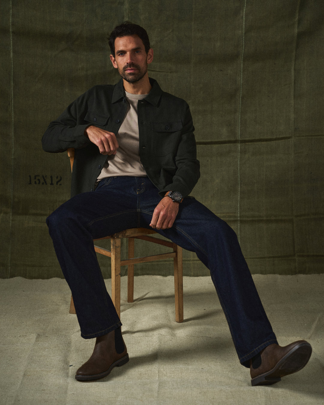 Leather Chelsea Boots with Shock-Absorbing Sole