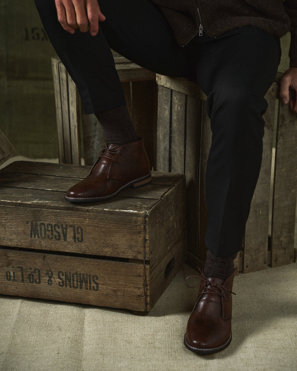 Cowhide Leather Boots with Breathable Upper