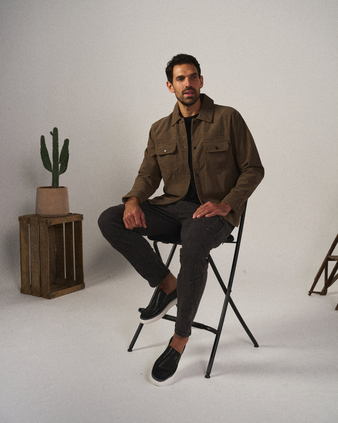 Full-Grain Leather Slip-On Shoes with Smooth Finish