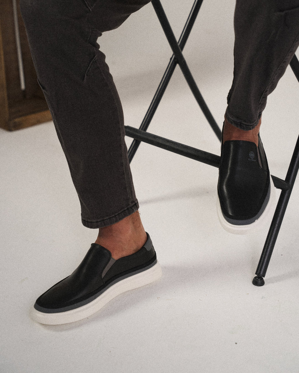 Full-Grain Leather Slip-On Shoes with Smooth Finish