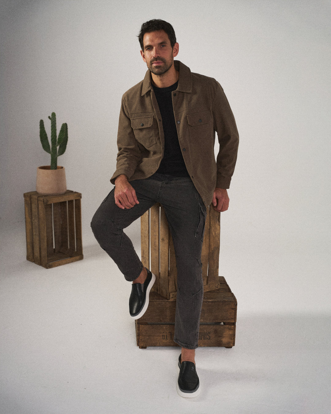 Full-Grain Leather Slip-On Shoes with Smooth Finish