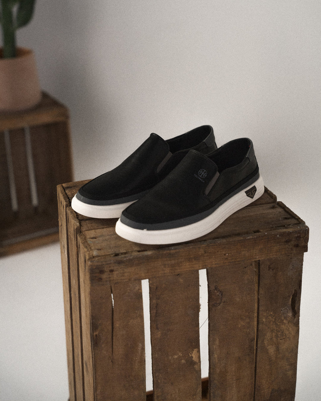 Full-Grain Leather Slip-On Shoes with Smooth Finish
