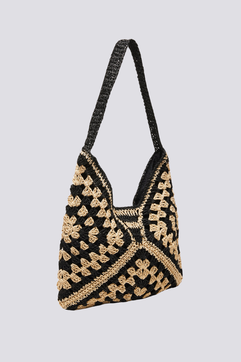 Modern Gigi Patchwork Woven Bag