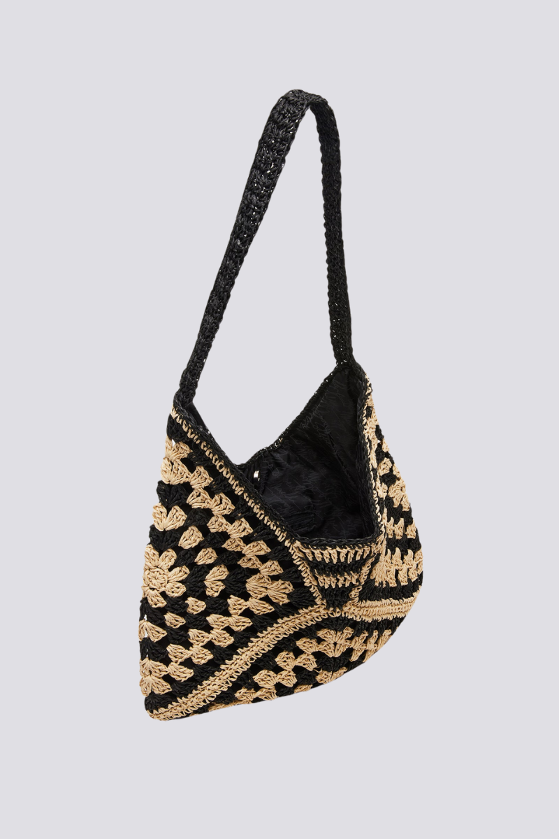 Modern Gigi Patchwork Woven Bag