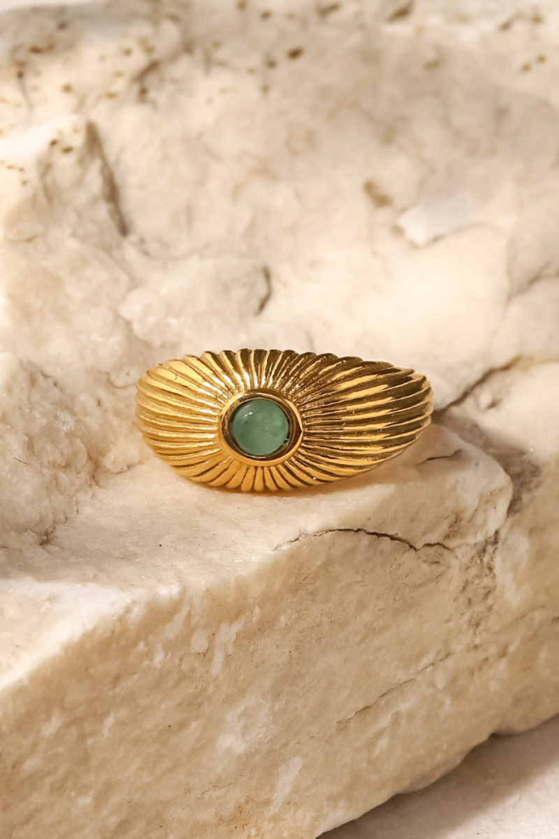 Statement Gwendoline Inlaid Stone Ring
