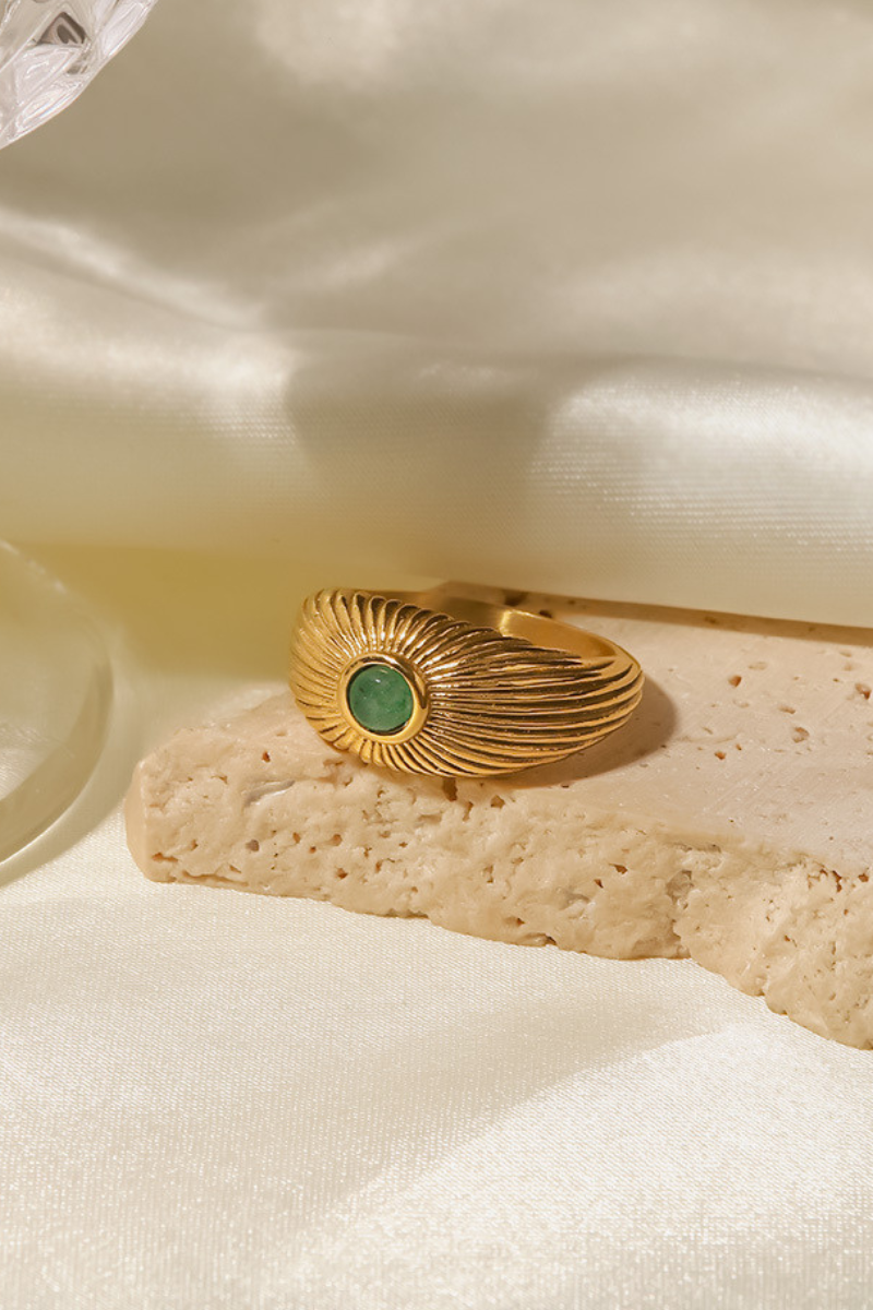 Statement Gwendoline Inlaid Stone Ring