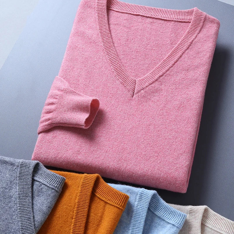 Lightweight Wool Blend Sweater for Cold Weather