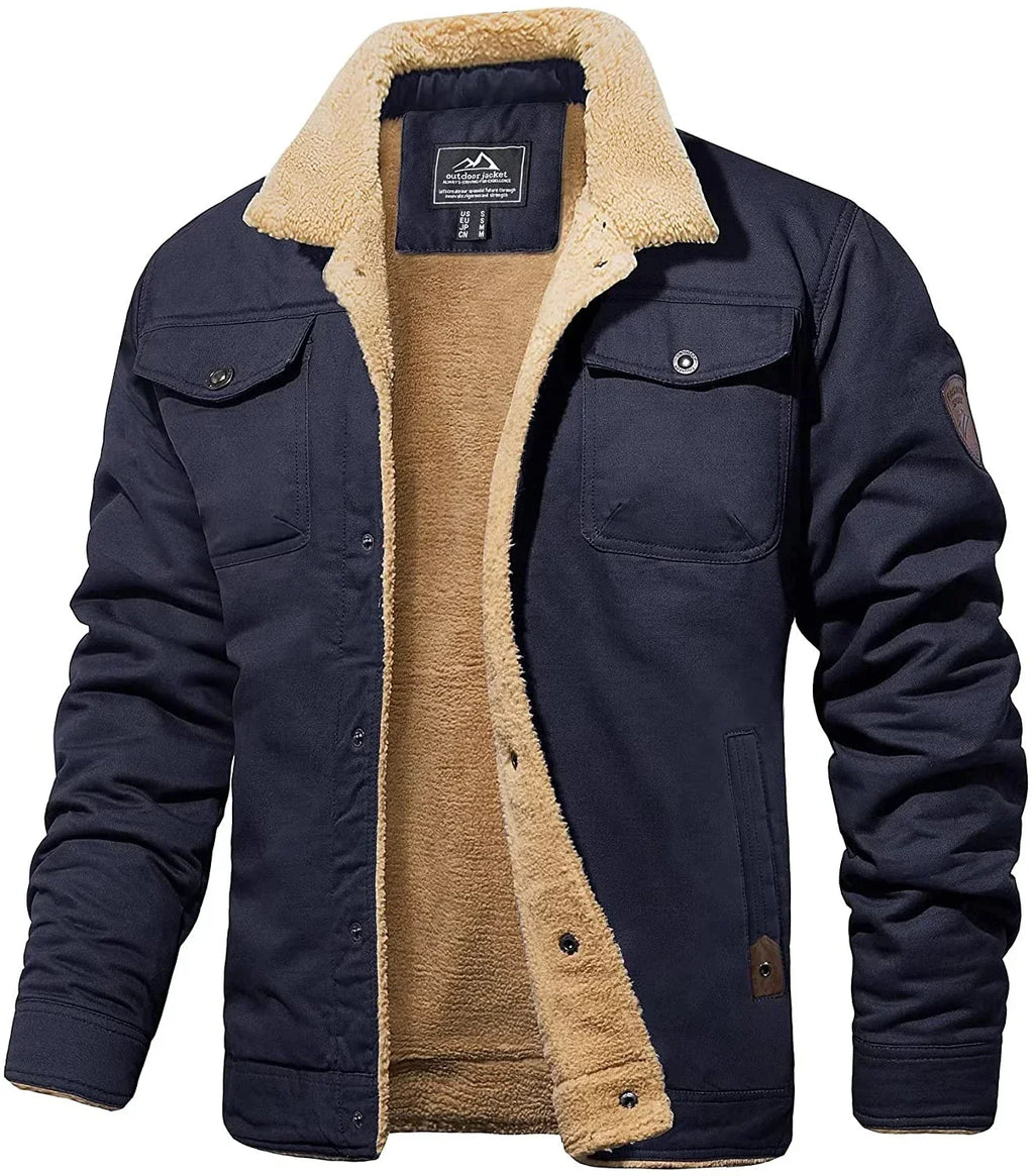 Wool Blend Jacket with Outdoor