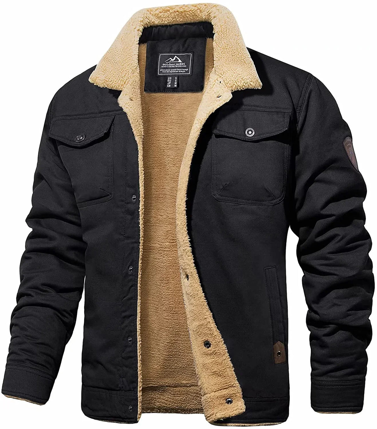 Wool Blend Jacket with Outdoor