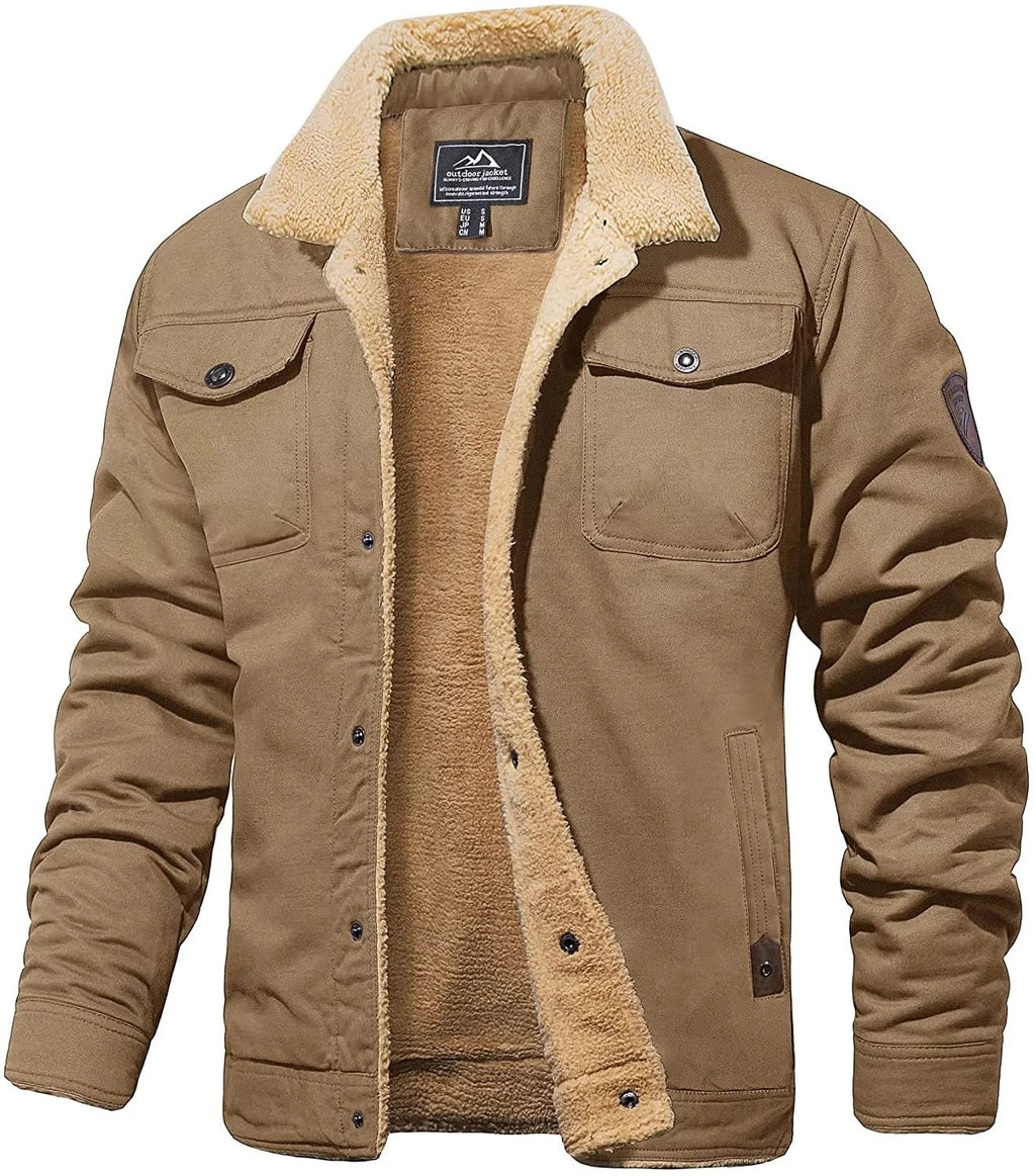 Wool Blend Jacket with Outdoor