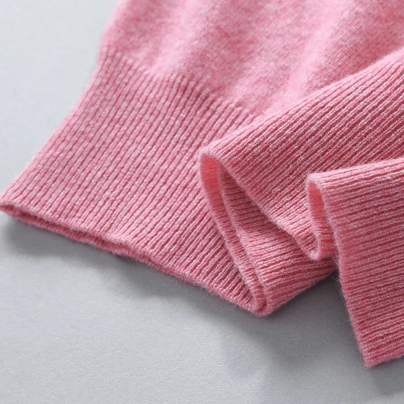 Lightweight Wool Blend Sweater for Cold Weather